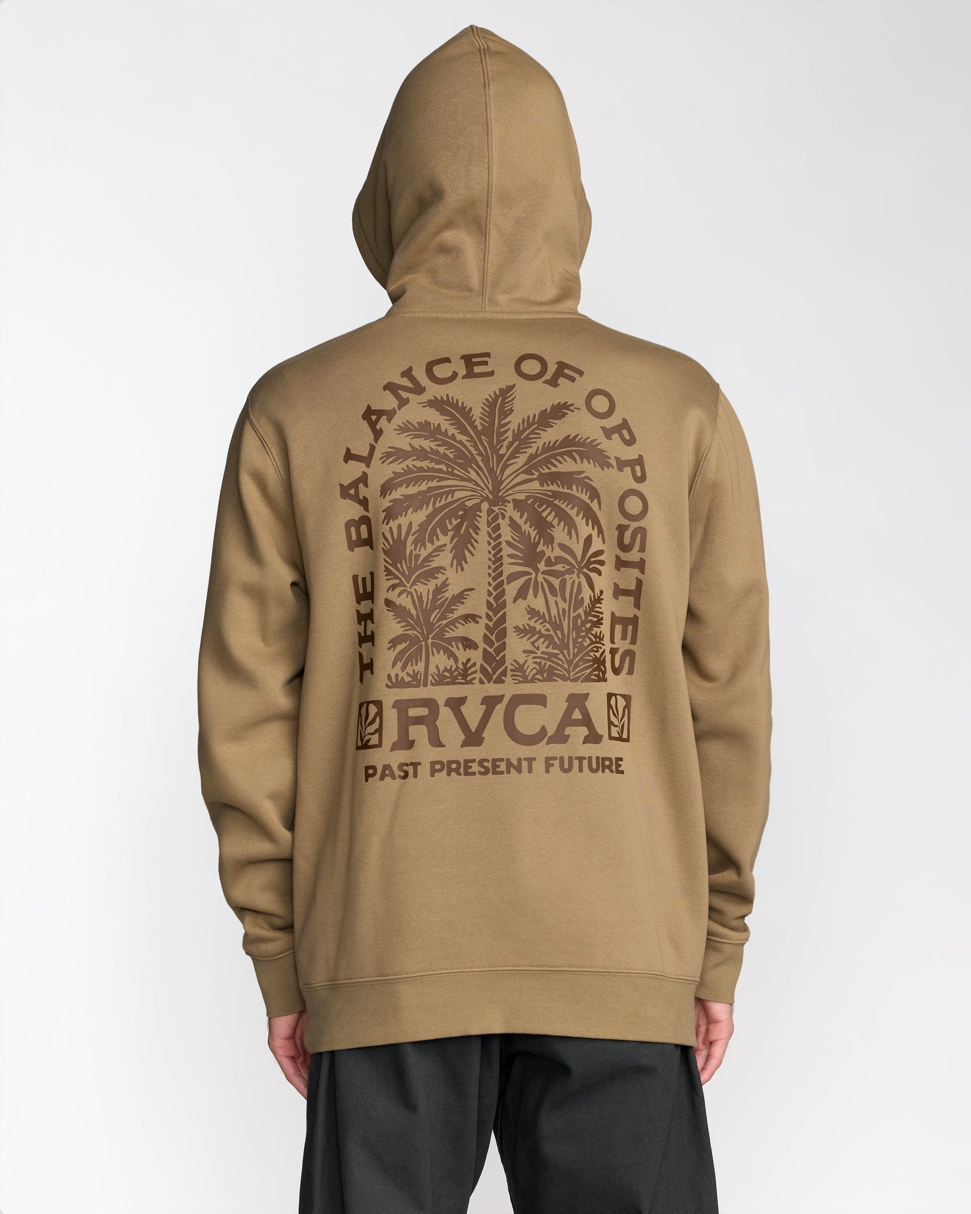 Palm Grove Hoodie - Coyote | RVCA online