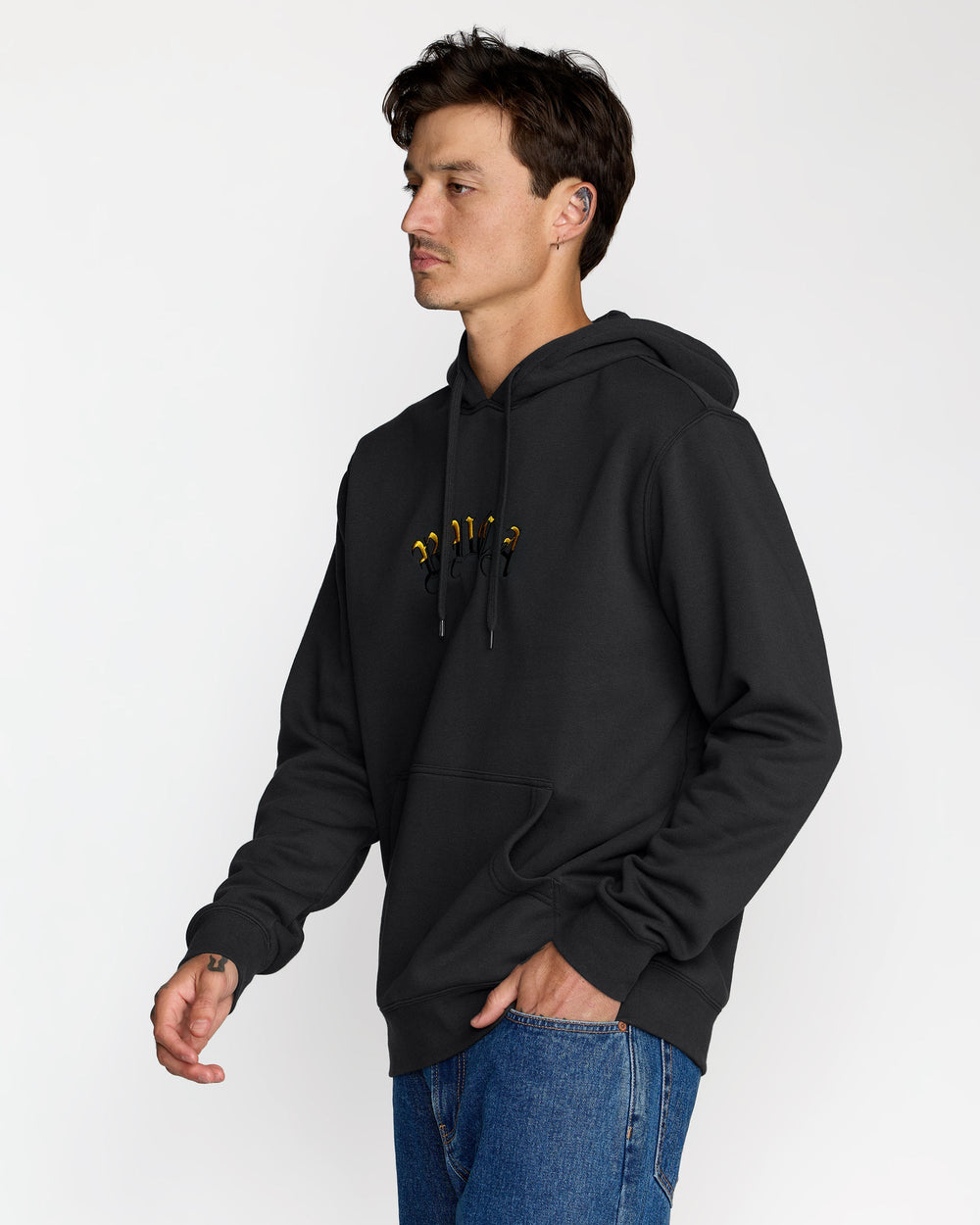 Olde Rvca Hoodie - Pirate Black | RVCA outlet