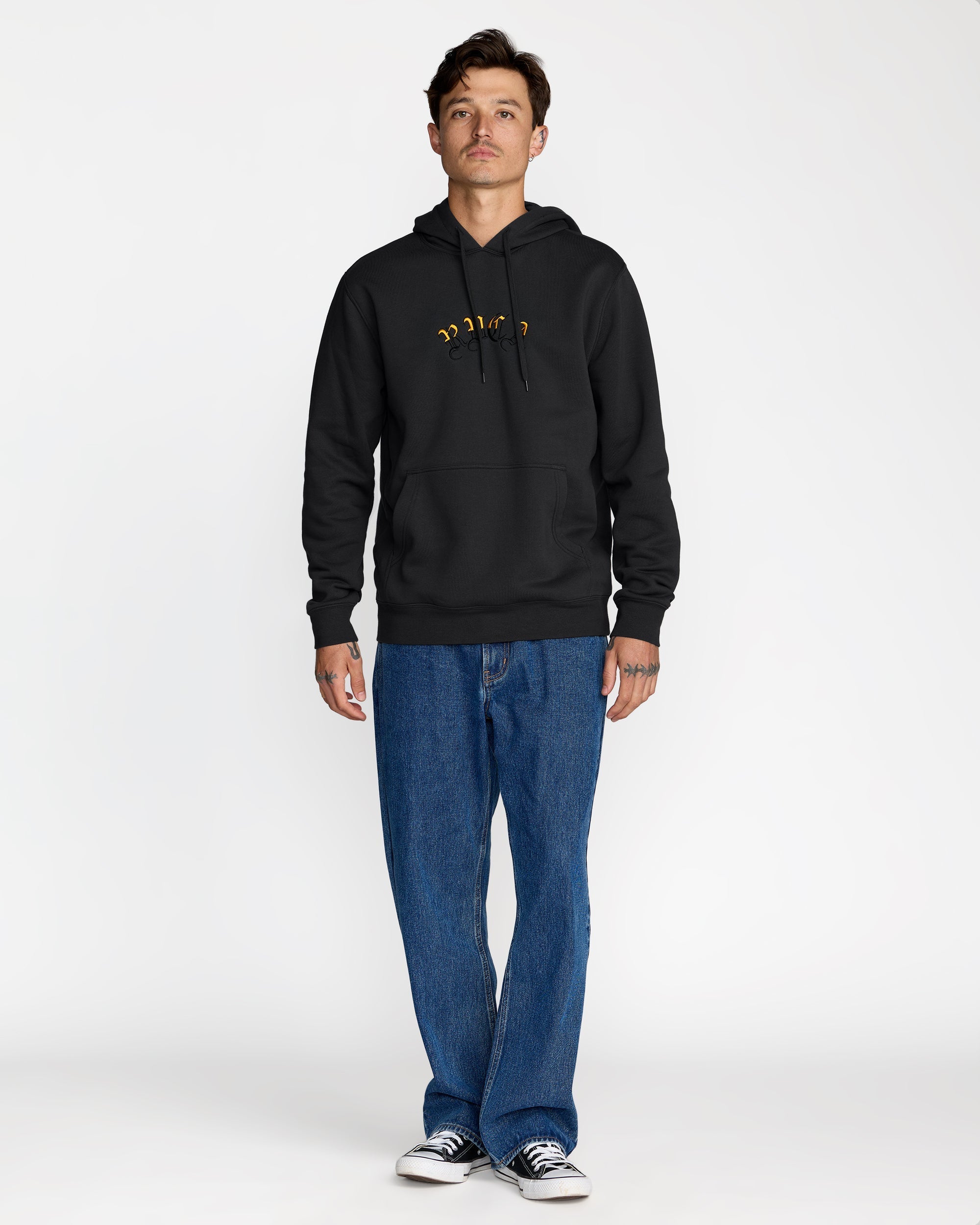 Olde Rvca Hoodie - Pirate Black | RVCA outlet