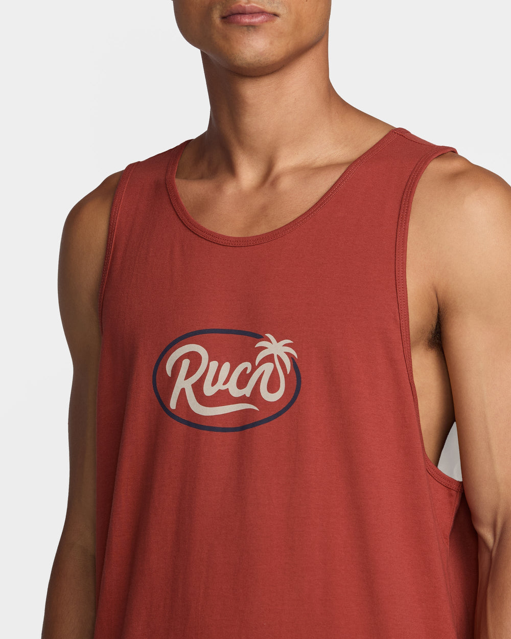 Frond Script Tank - Dusty Red | RVCA US