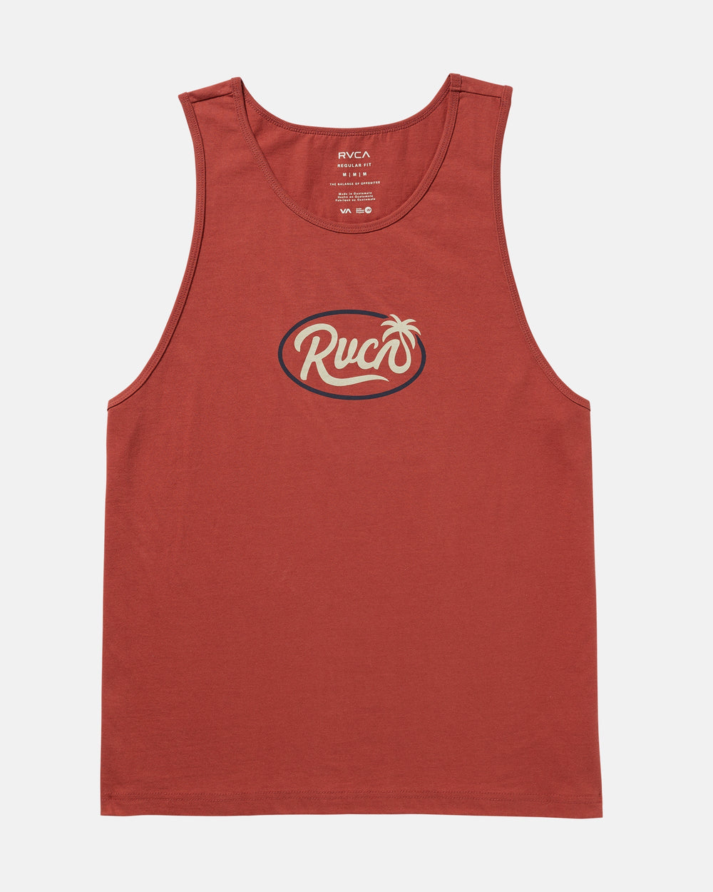 Frond Script Tank - Dusty Red | RVCA US