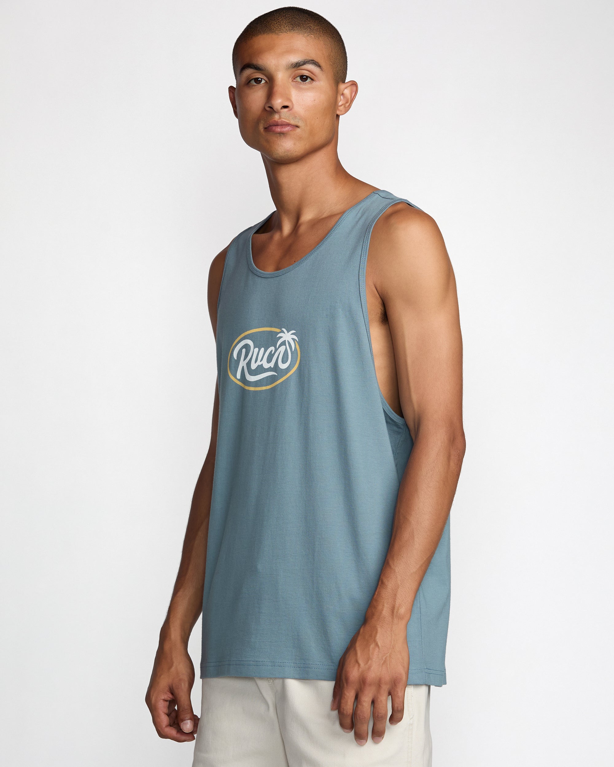 Frond Script Tank - Vintage Navy | RVCA for sale