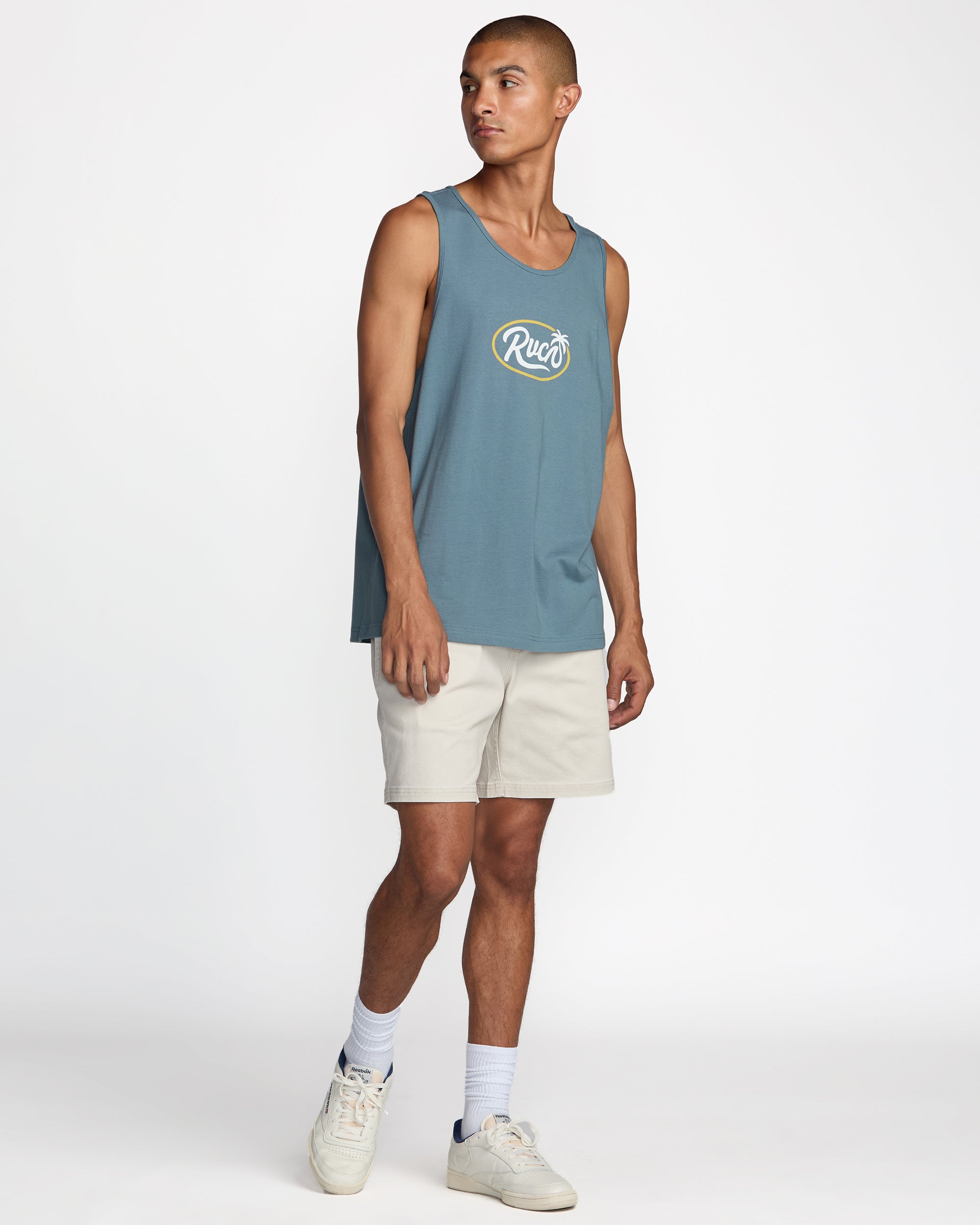 Frond Script Tank - Vintage Navy | RVCA for sale