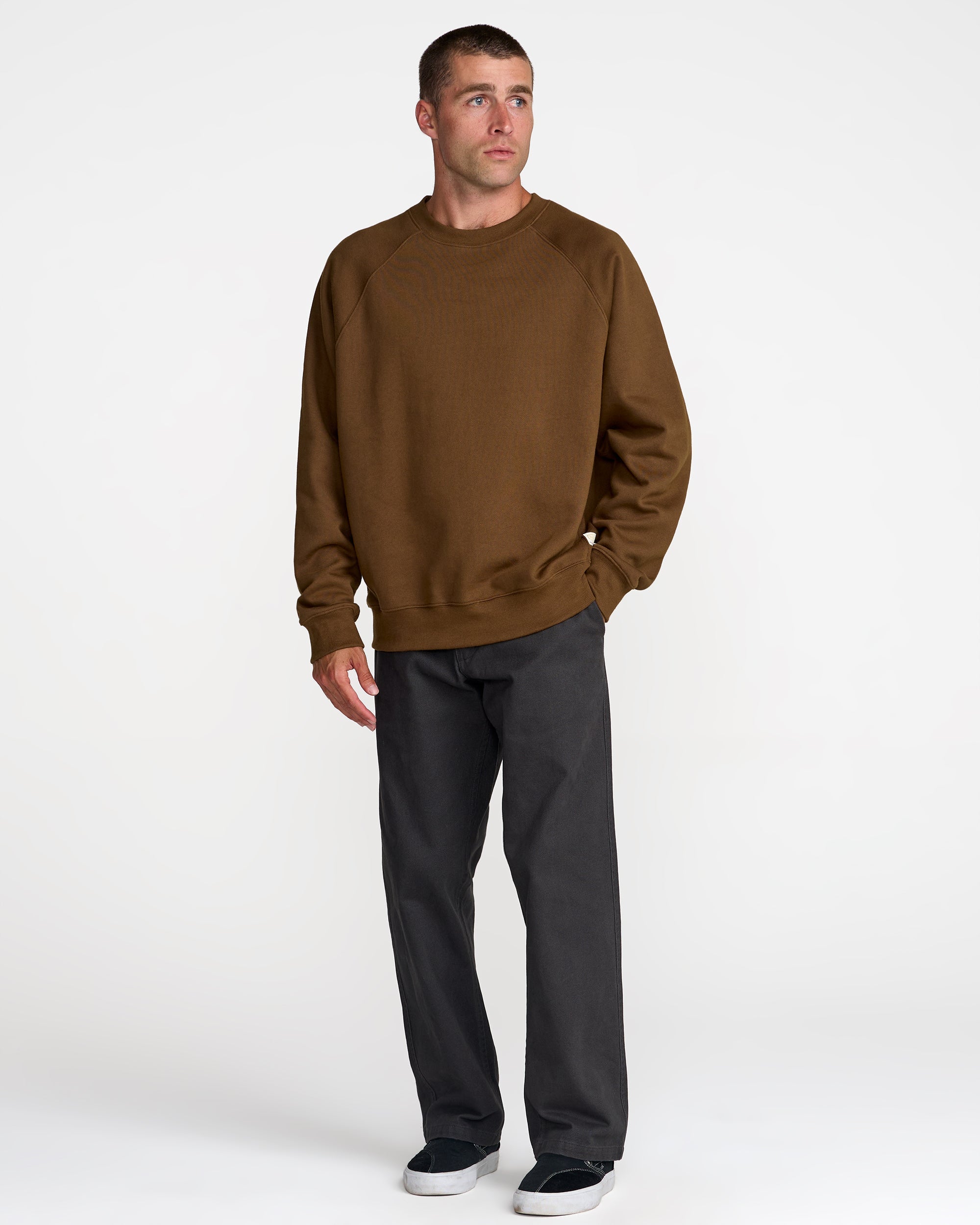 Dayshift Crew 2 - Bombay Brown | RVCA discount