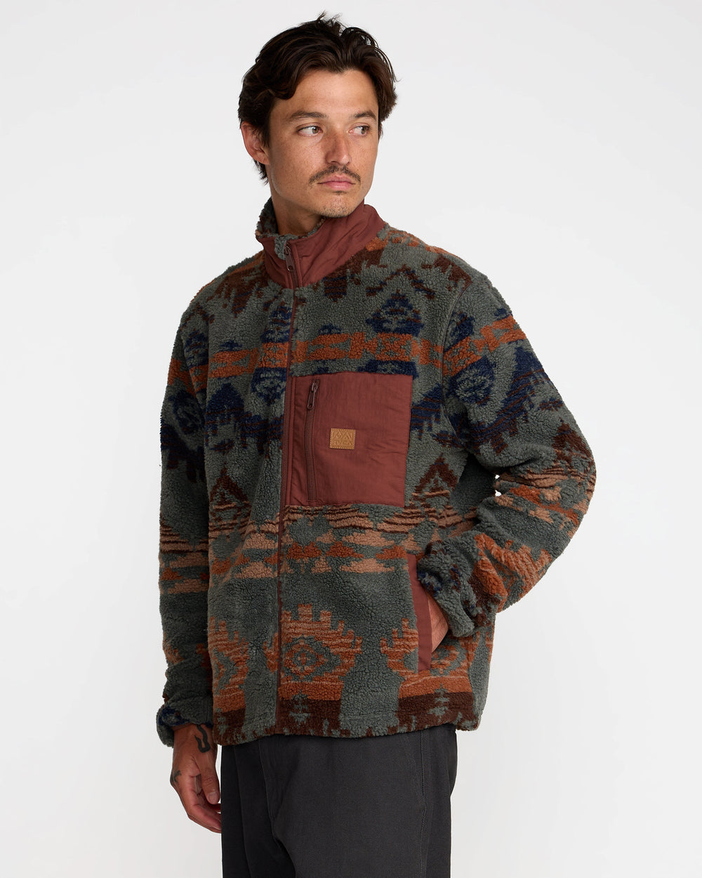 Jacumba Sherpa Zip - Multi | RVCA online