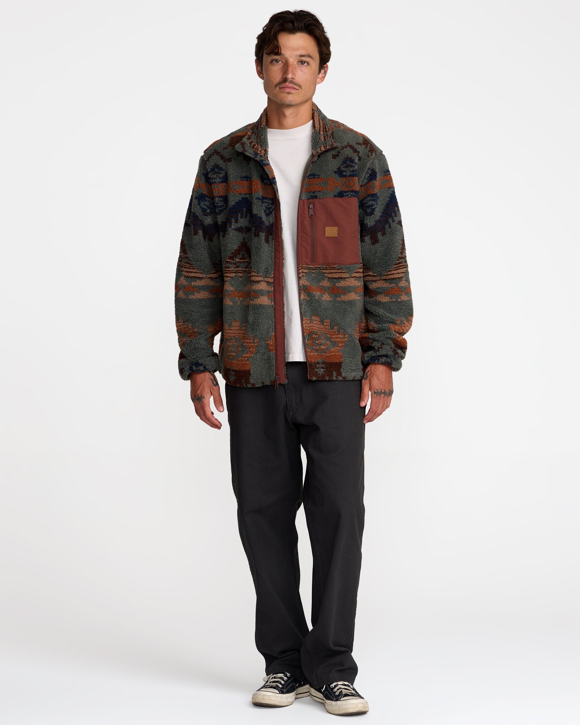 Jacumba Sherpa Zip - Multi | RVCA online