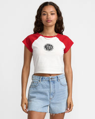 Baby Raglan Tee - Pepper Red | RVCA US