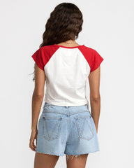 Baby Raglan Tee - Pepper Red | RVCA US