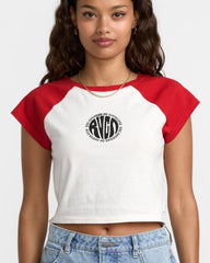 Baby Raglan Tee - Pepper Red | RVCA US