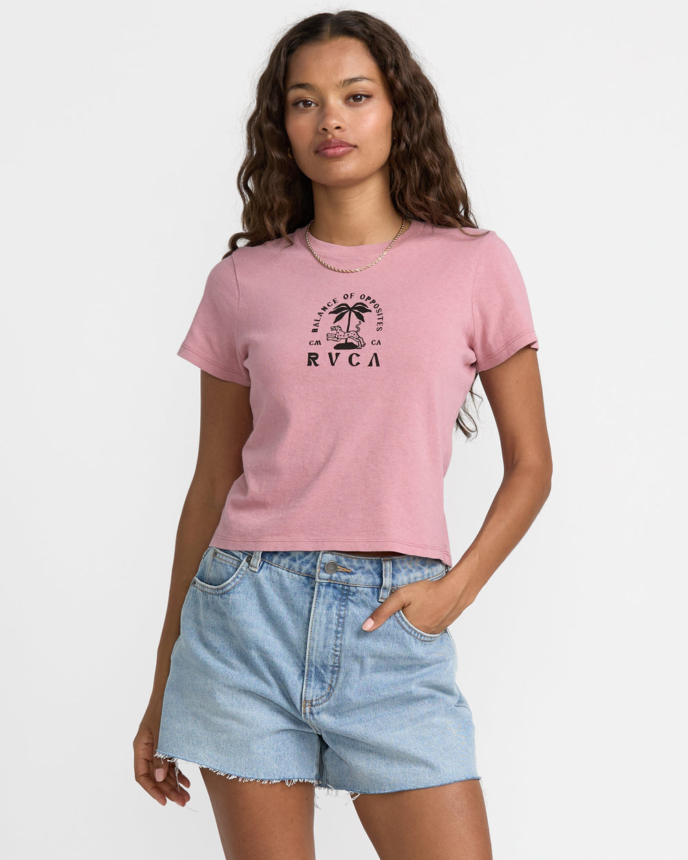 That Balance Baby Tee - Amethyst Smoke | RVCA online