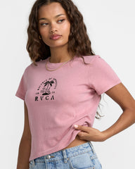 That Balance Baby Tee - Amethyst Smoke | RVCA online