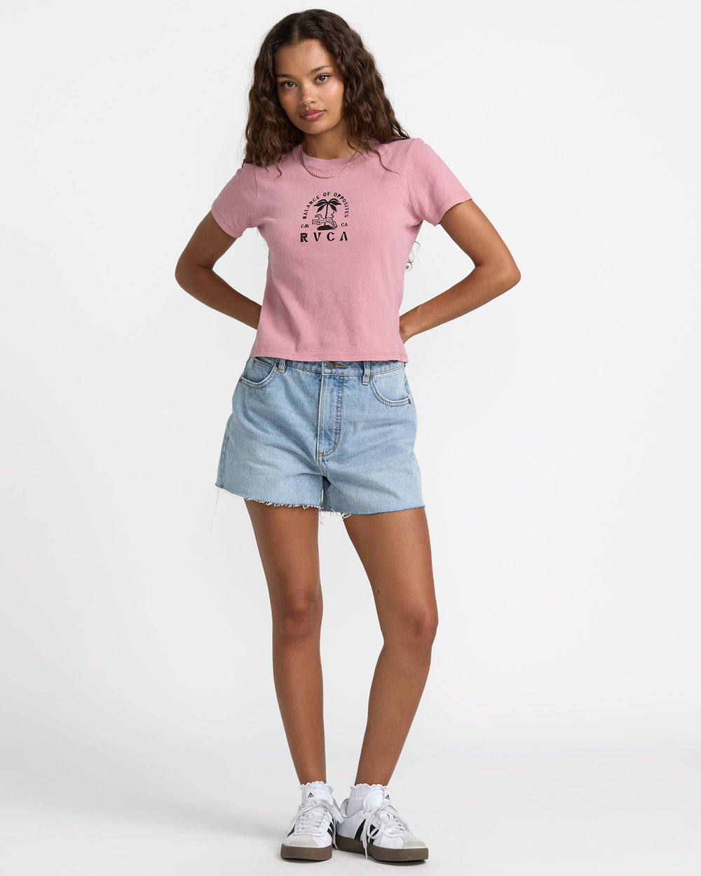 That Balance Baby Tee - Amethyst Smoke | RVCA online