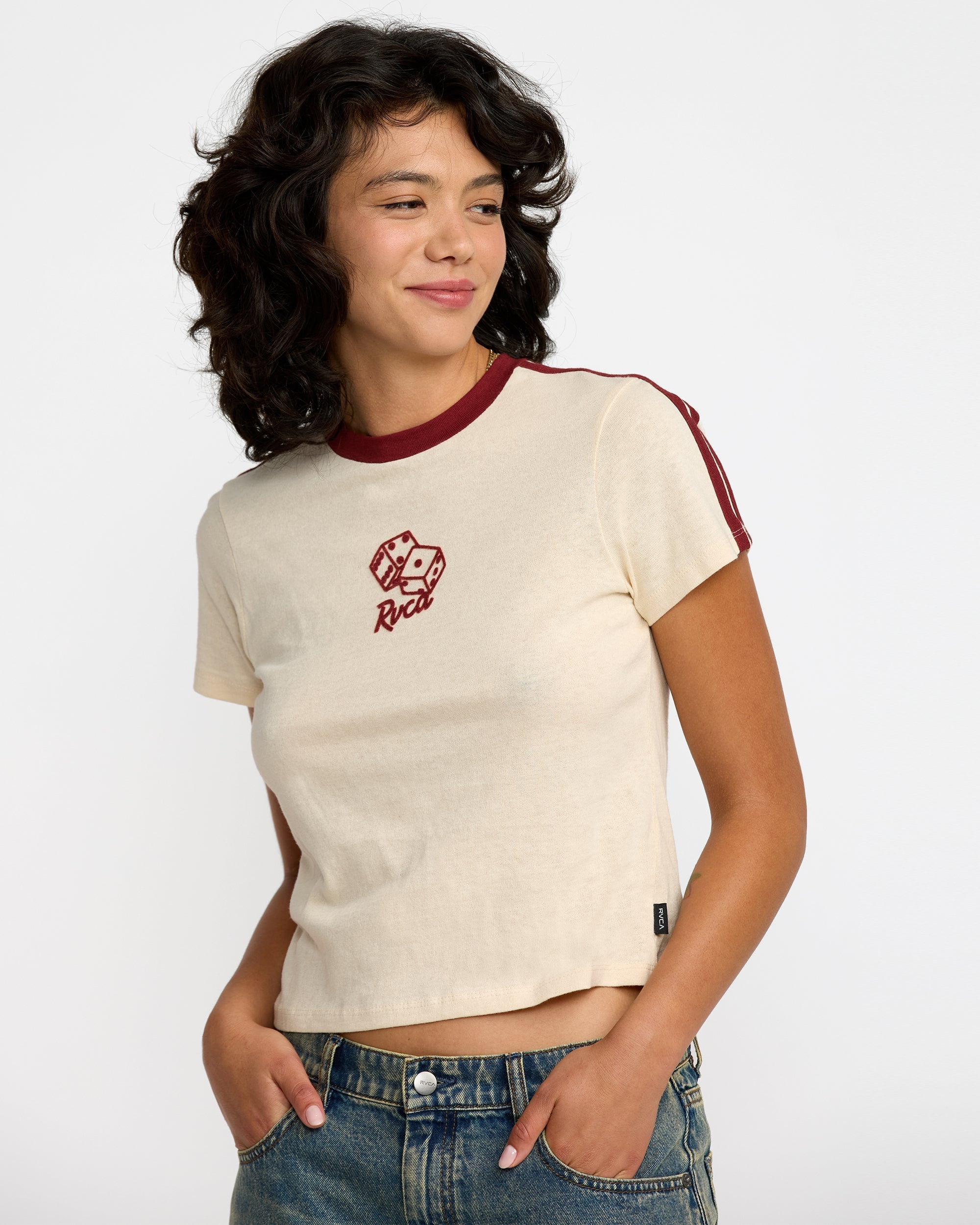 That Balance Baby Tee - Sand | RVCA US
