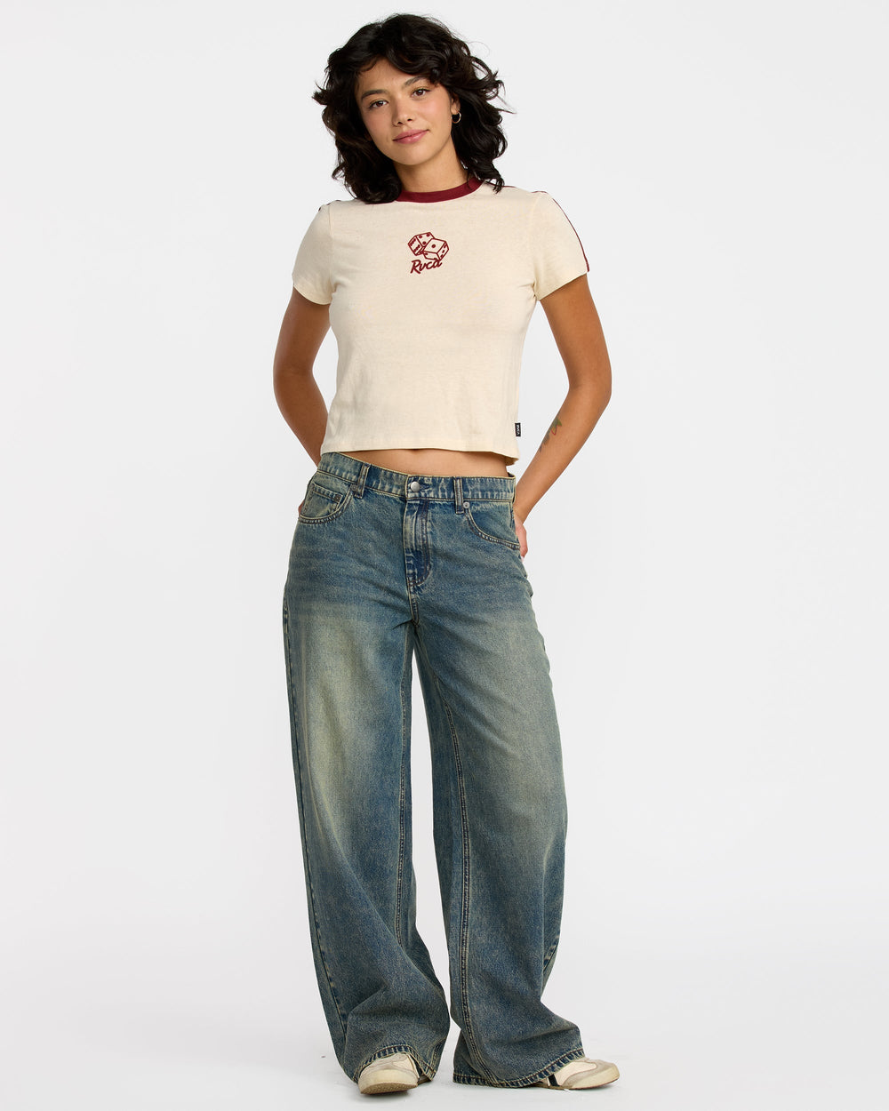That Balance Baby Tee - Sand | RVCA US