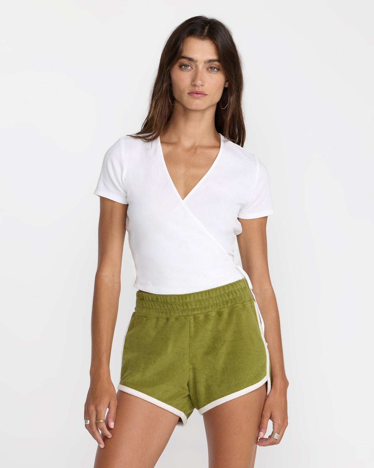 Roma Wrap Top - Whisper White | RVCA discount