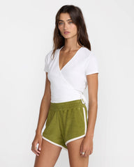 Roma Wrap Top - Whisper White | RVCA discount