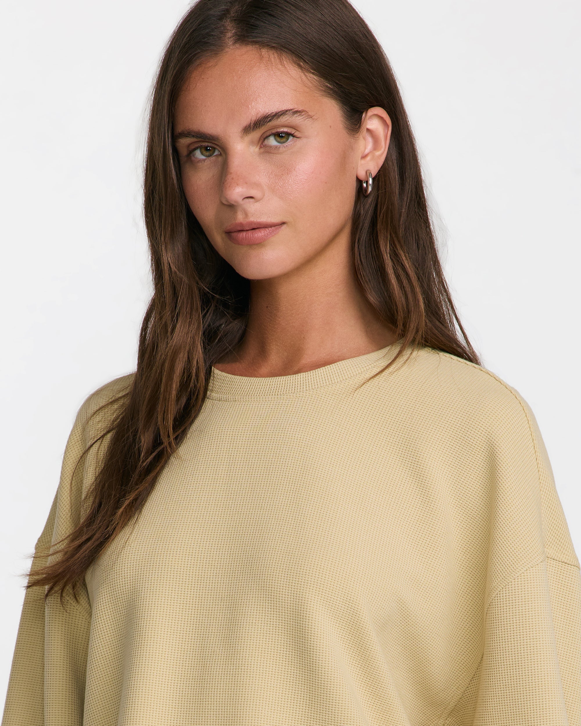 Glory Waffle Pullover - Vintage Khaki | RVCA on sale