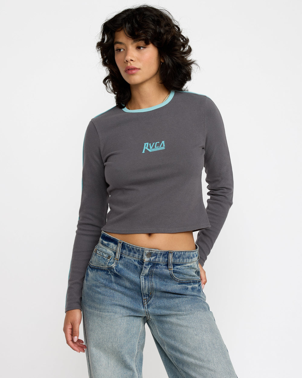 Hills Long Sleeve Shirt - Gravel | RVCA sale
