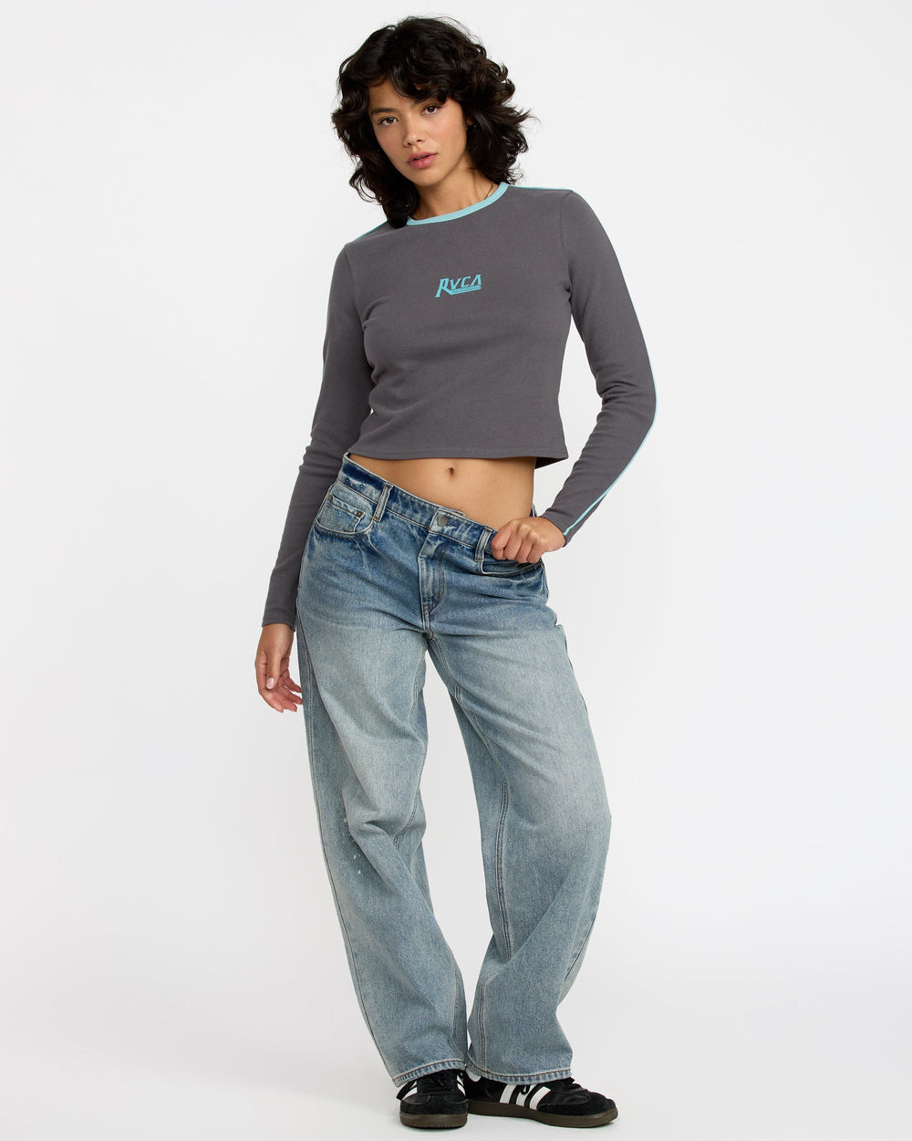 Hills Long Sleeve Shirt - Gravel | RVCA sale