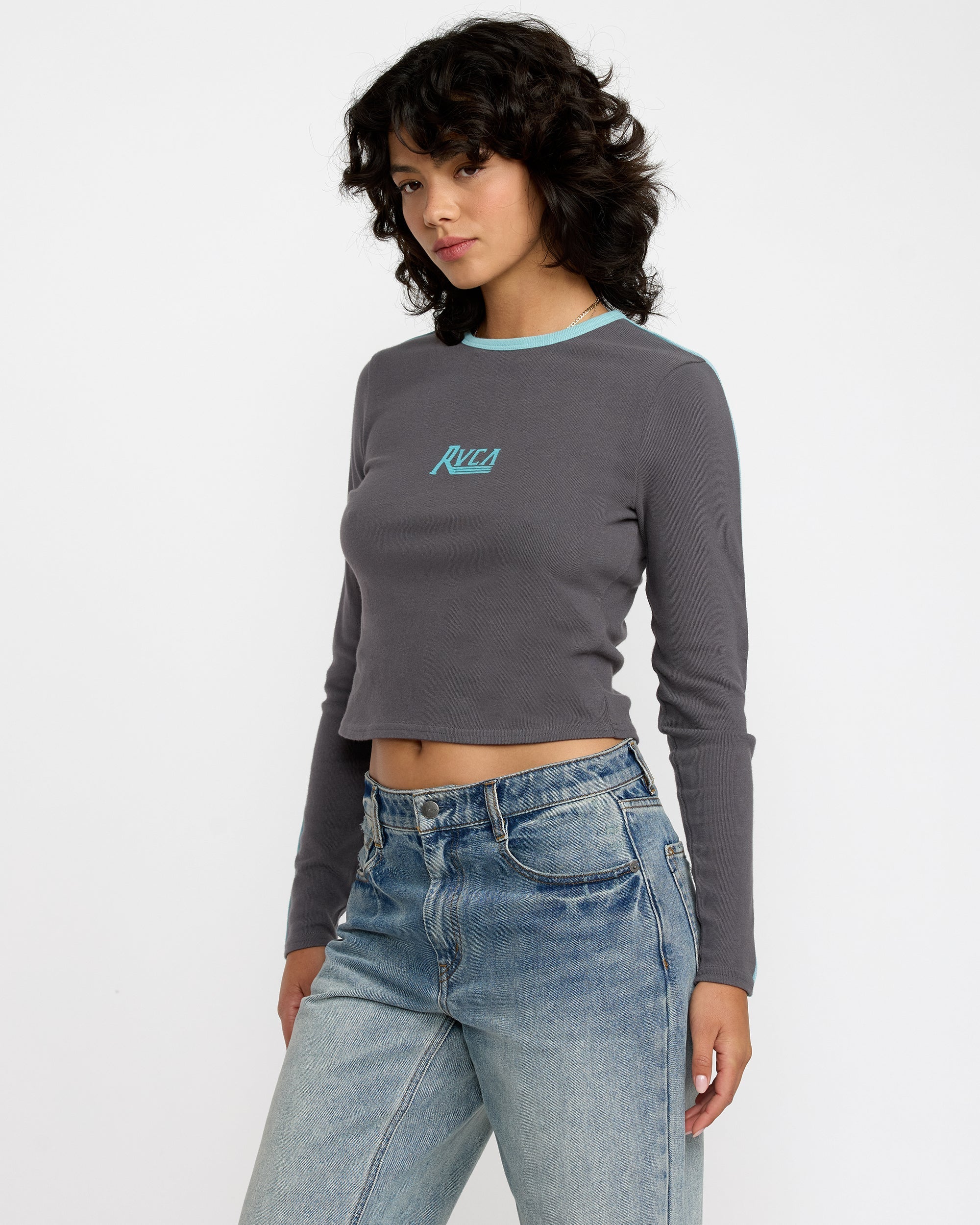 Hills Long Sleeve Shirt - Gravel | RVCA sale