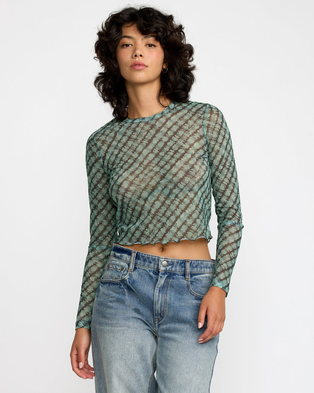 River Long Sleeve Shirt - Sea Green | RVCA sale