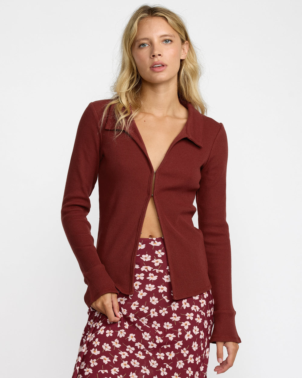 Devine Knit - Cranberry | RVCA outlet