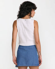 Scrunch Top - Cloud | RVCA on sale