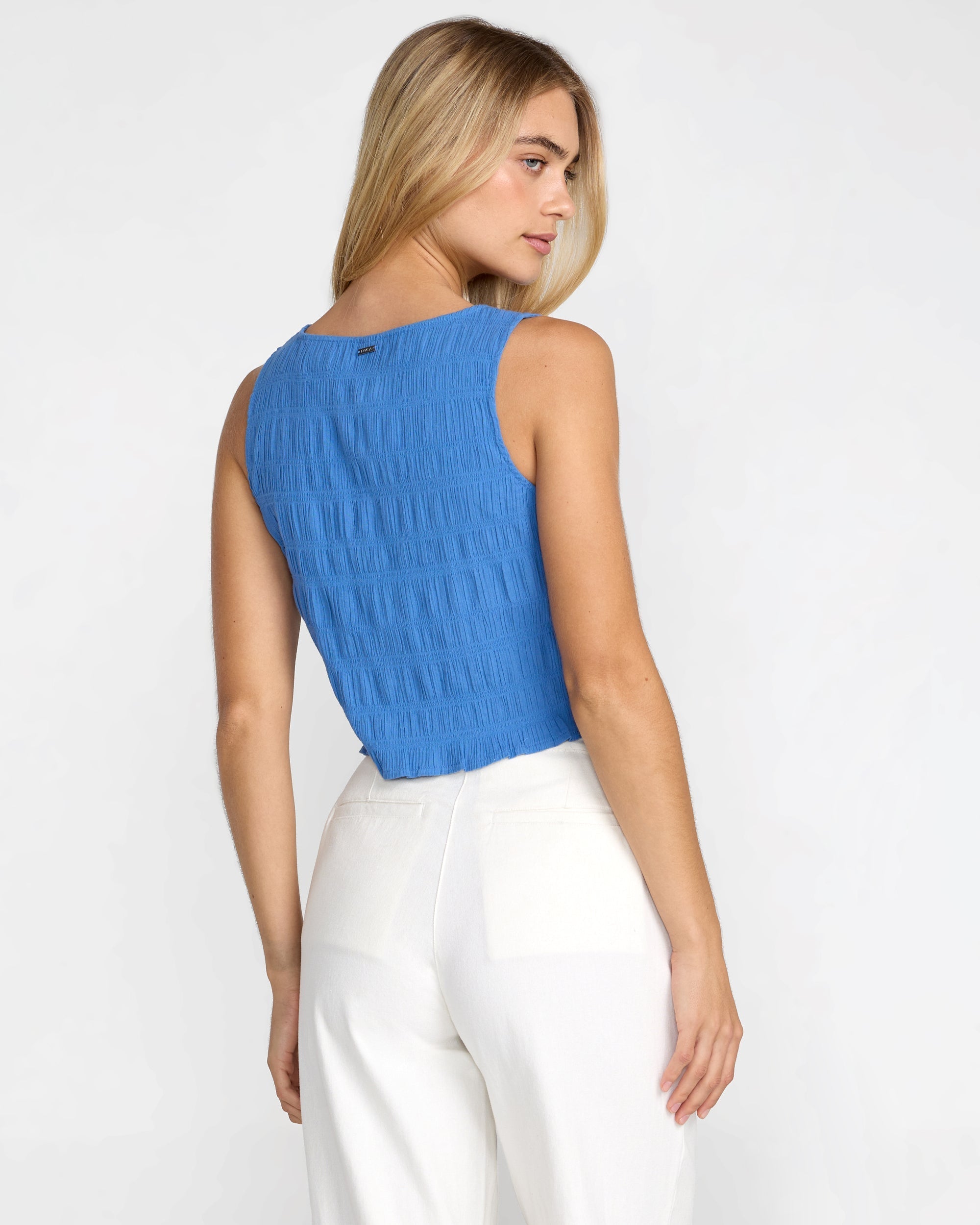 Scrunch Top - Blue Relic | RVCA online