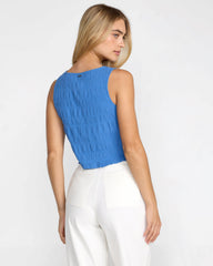 Scrunch Top - Blue Relic | RVCA online