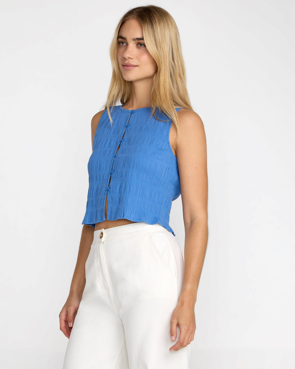 Scrunch Top - Blue Relic | RVCA online