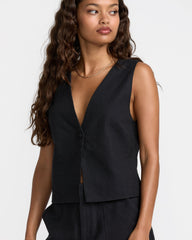 Logan Vest - Rvca Black | RVCA online