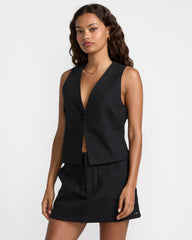 Logan Vest - Rvca Black | RVCA online