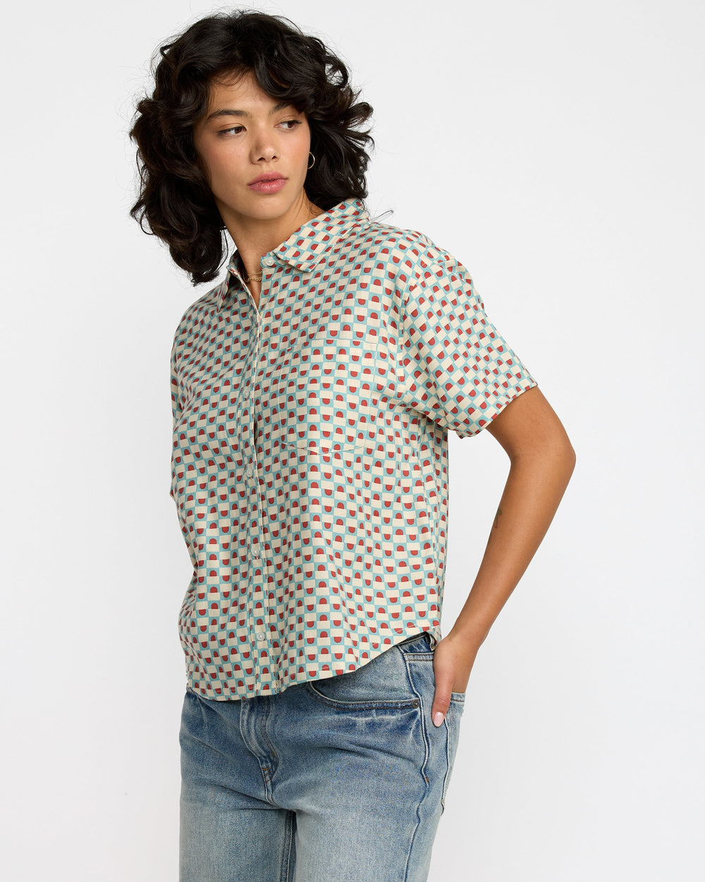 Nauti Shirt - Sky Blue | RVCA for sale