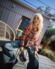 Mabel Flannel - Pumpkin | RVCA discount