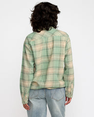 Mabel Flannel - Sea Green | RVCA US