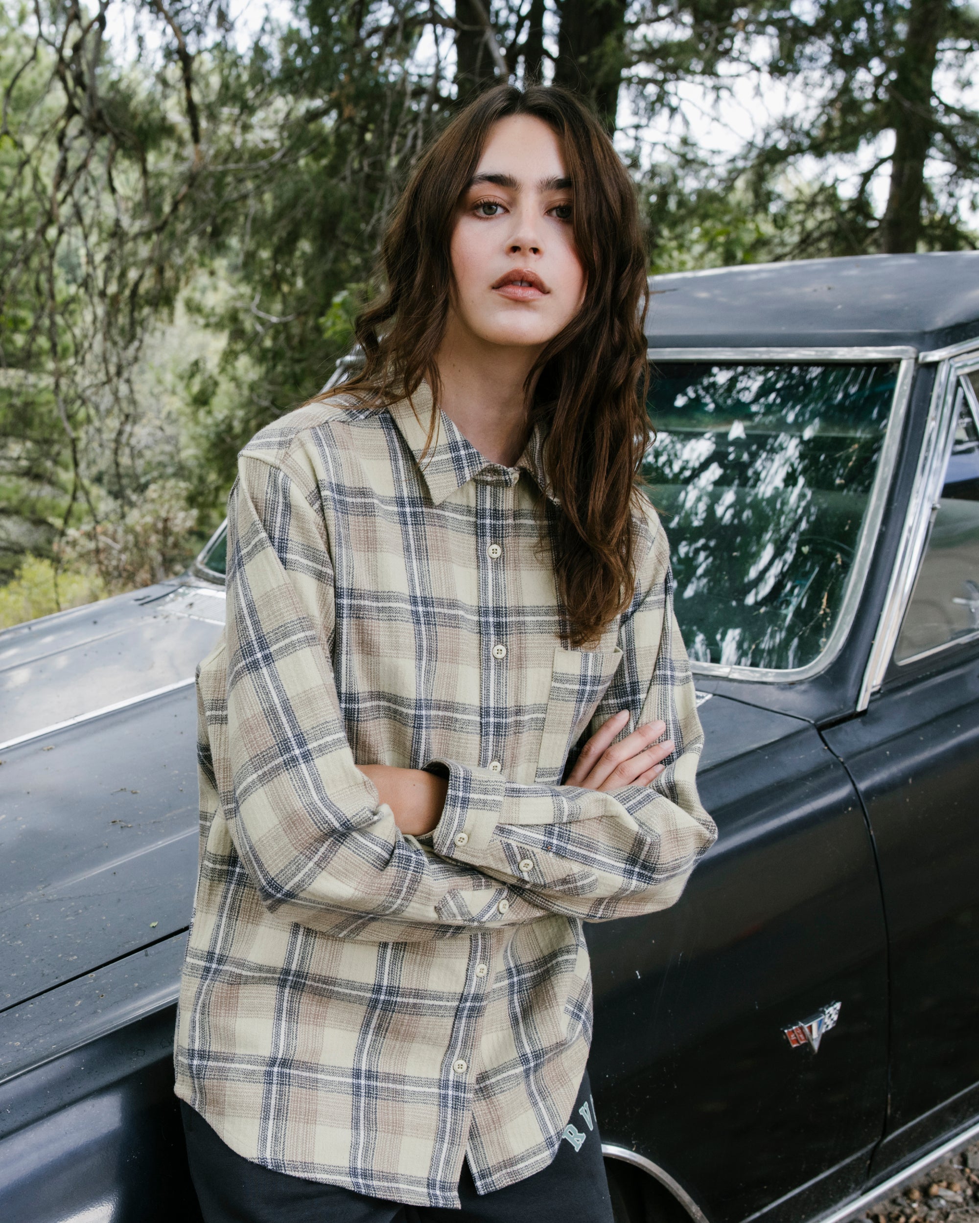 Breeze Flannel - Sage Green | RVCA discount