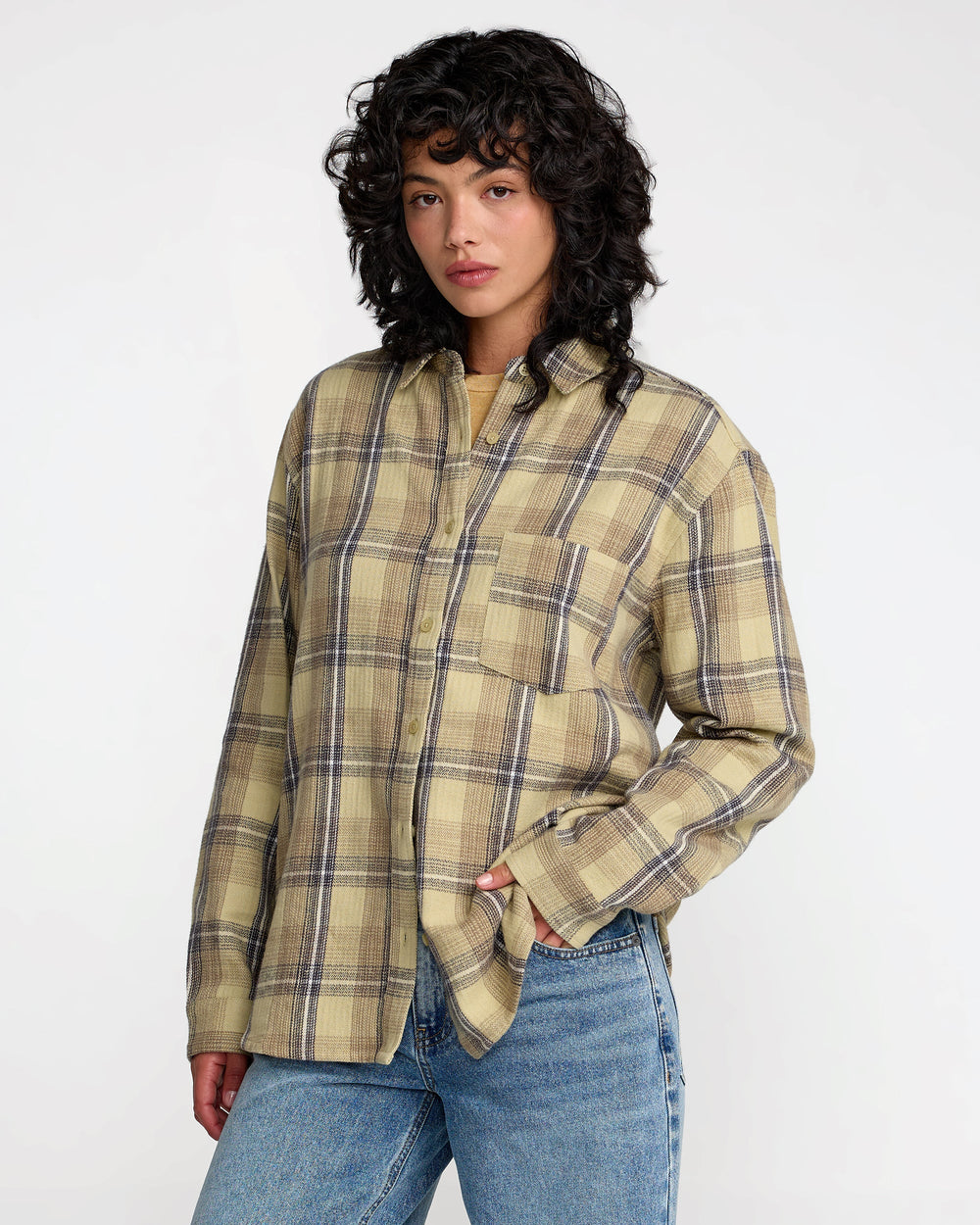Breeze Flannel - Sage Green | RVCA discount