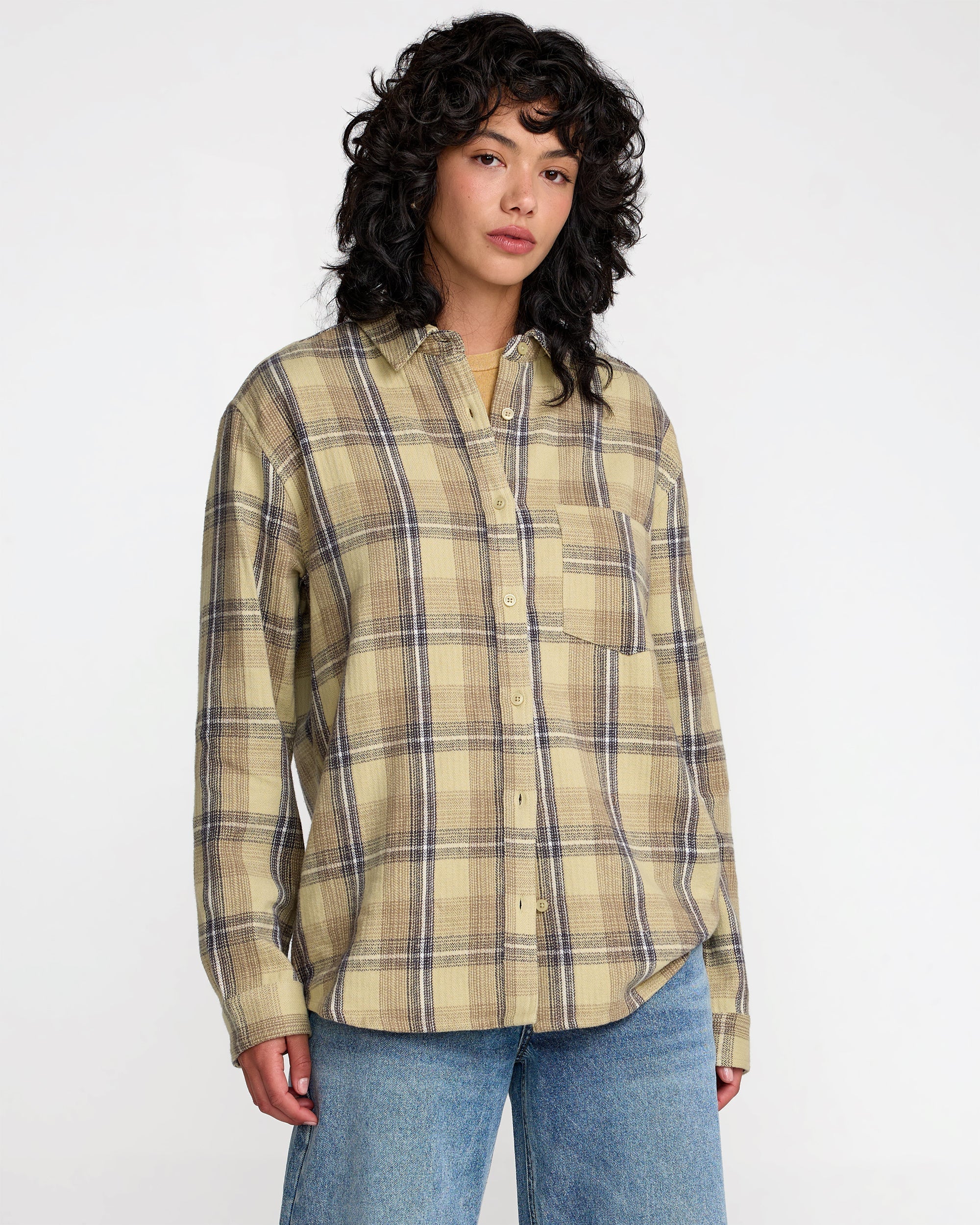 Breeze Flannel - Sage Green | RVCA discount