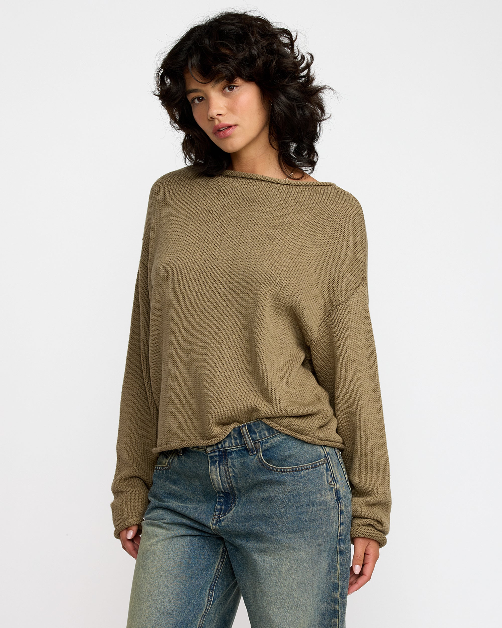 Westin Sweater - Desert Taupe | RVCA for sale