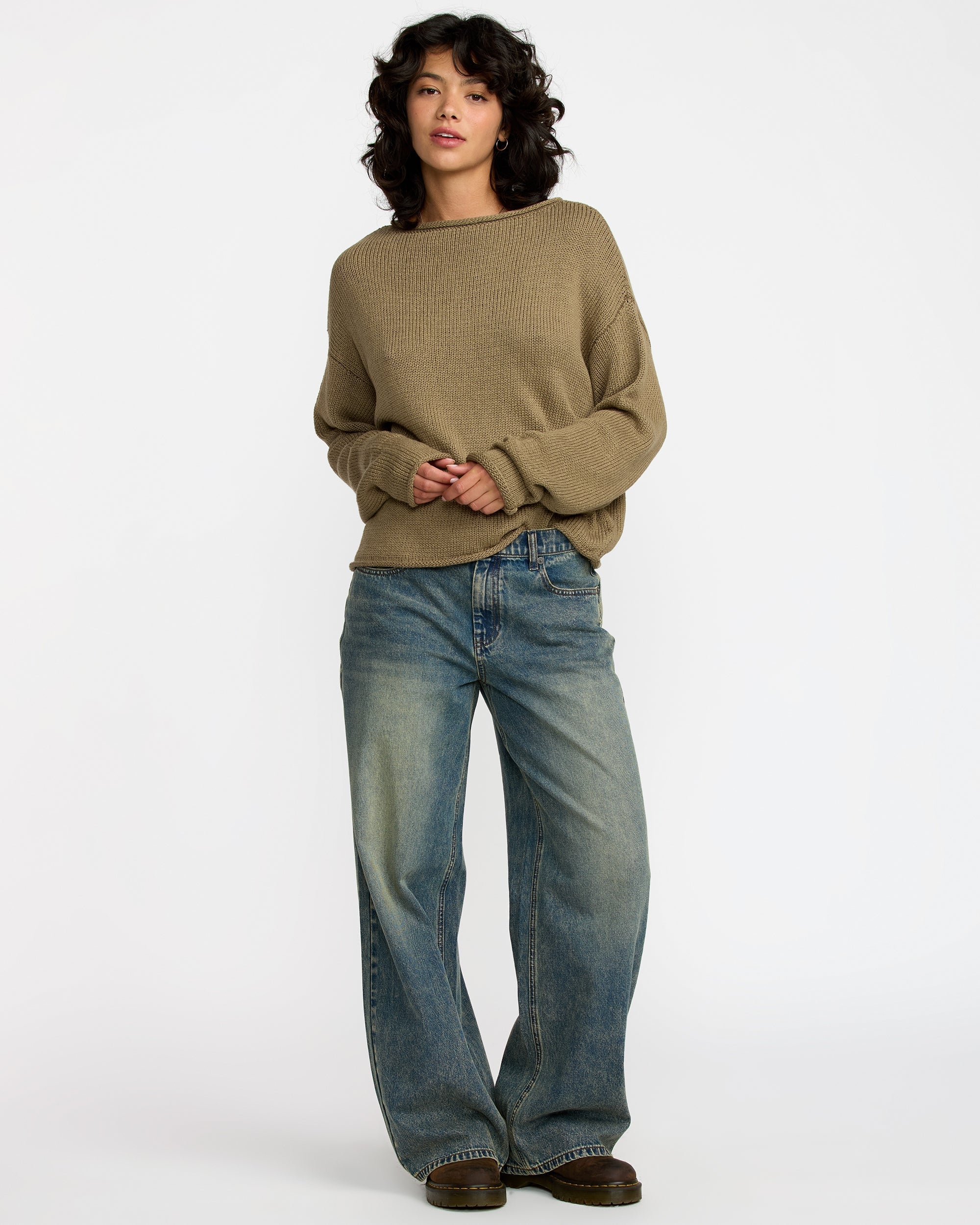 Westin Sweater - Desert Taupe | RVCA for sale