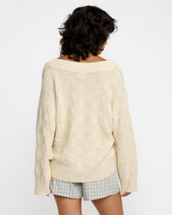 Harmony V-Neck Sweater - Sand | RVCA for sale