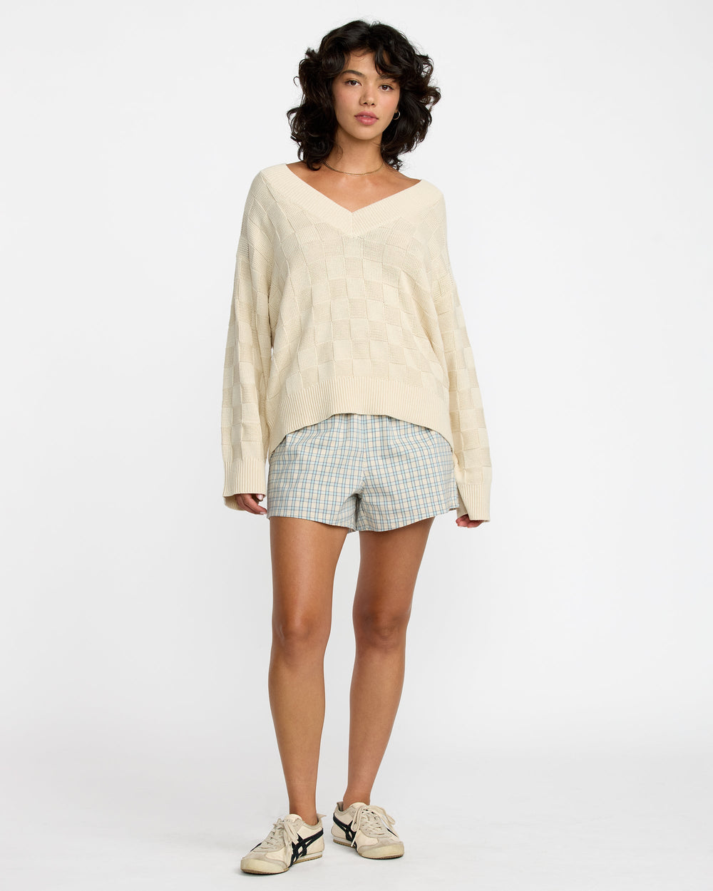 Harmony V-Neck Sweater - Sand | RVCA for sale