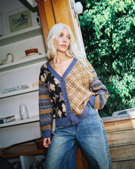 Lumen Cardigan - Stone Blue | RVCA for sale