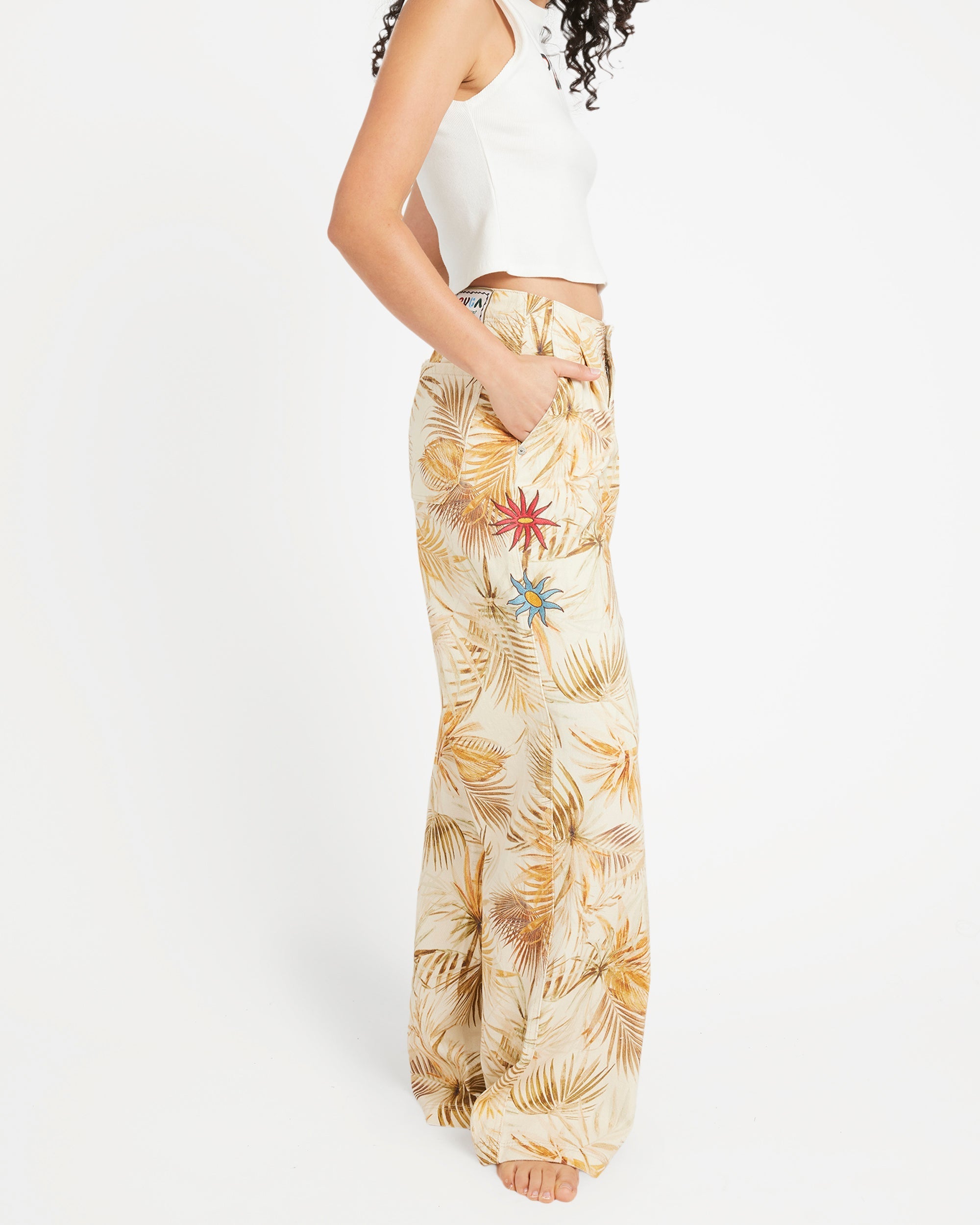 Mel G Tailored Pant - Khaki | RVCA on sale