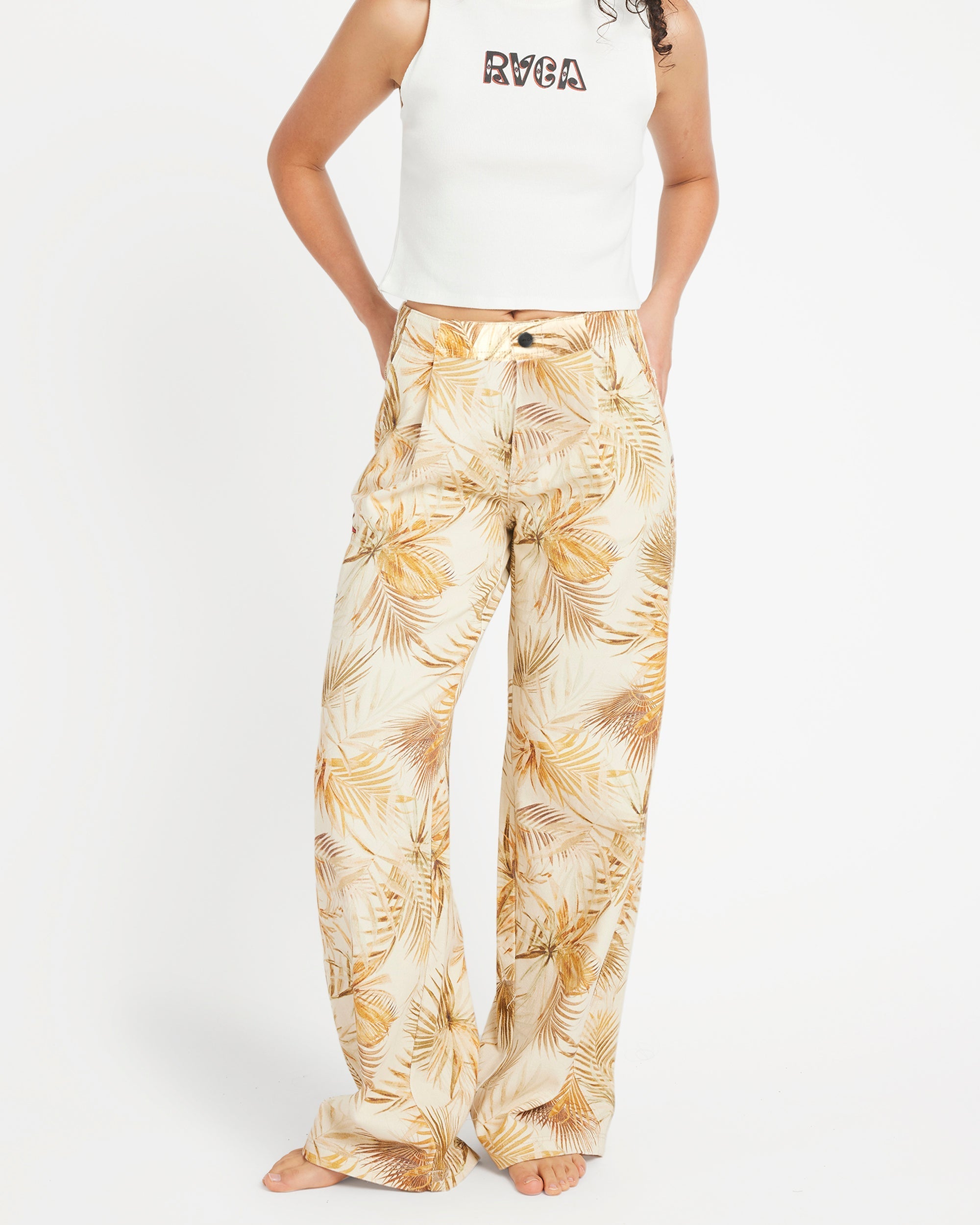Mel G Tailored Pant - Khaki | RVCA on sale
