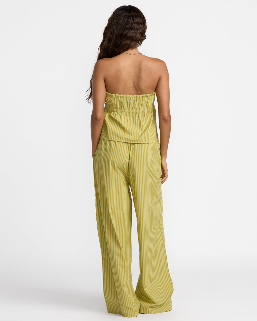 Stripe New Yume Wide Pant - Martini Olive | RVCA online