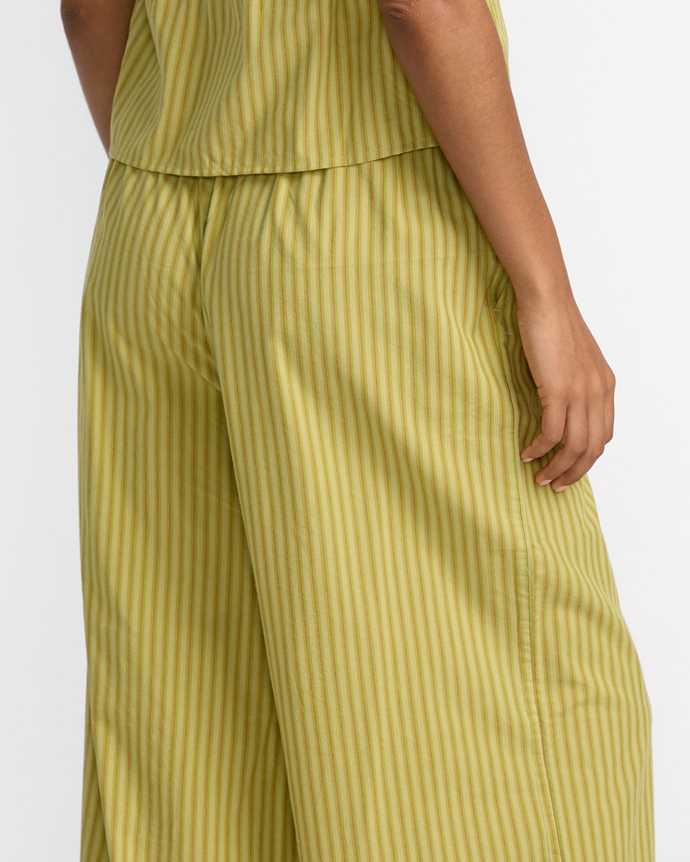Stripe New Yume Wide Pant - Martini Olive | RVCA online