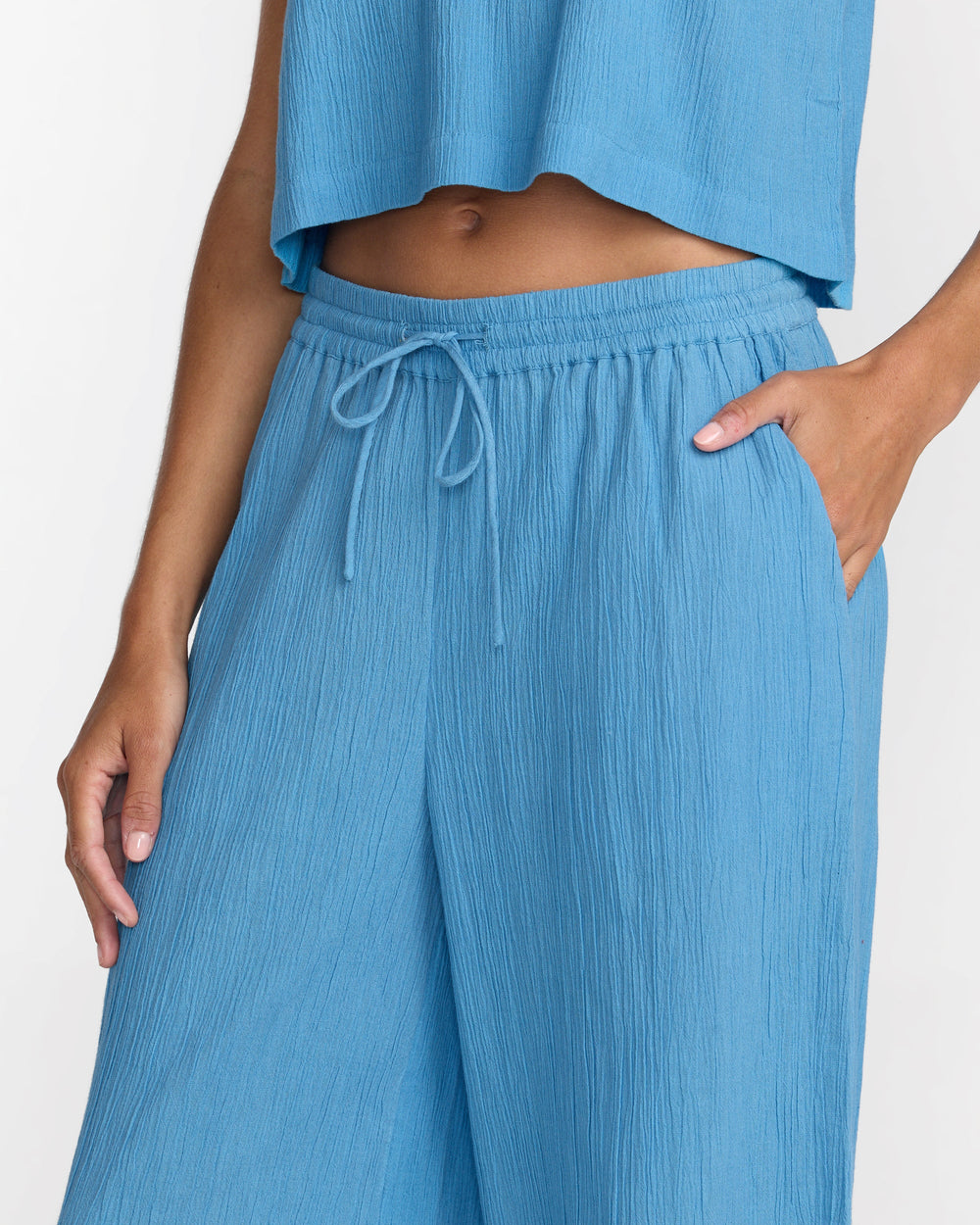 New Yume Wide Leg Pants - Chalk Blue | RVCA sale