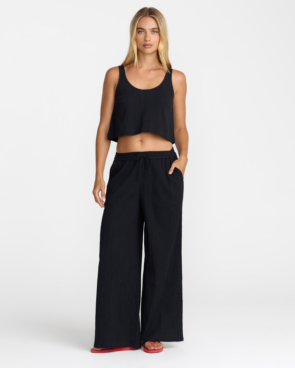 New Yume Wide Leg Pants - RVCA Black | RVCA for sale