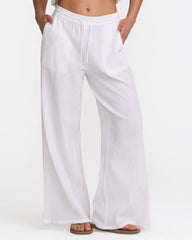 New Yume Wide Leg Pants - Whisper White | RVCA US